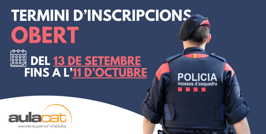 Oposicions Mossos d'esquadra 2023 convocatòria